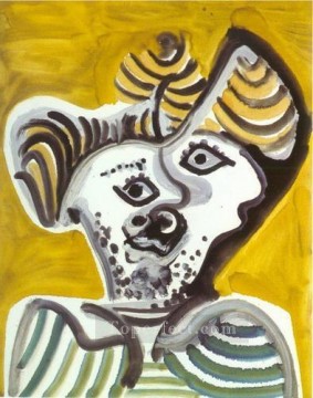  jefe Obras - Cabeza de hombre 3 1972 Pablo Picasso